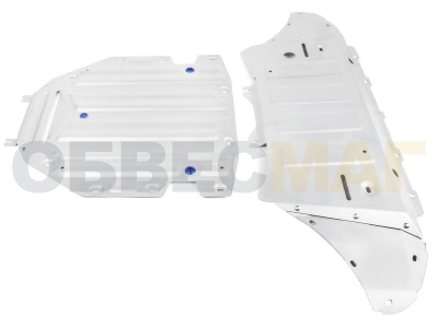 Защита радиатора, картера и КПП Rival алюминий 4 мм с крепежом для Audi Q8 № K333.0330.1