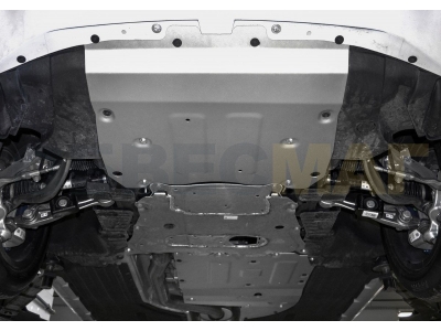 Новая машина!Защита радиатора, картера, КПП и РК Rival для BMW X5 G05 (30d; 40i; M50d) 2018-2019/X7 G07 (30d; 40i; M50d) 2019-2019, алюминий 4 мм, с крепежом