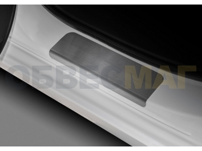 Накладки на пороги Rival с надписью, 4 шт для Mazda 6 2012-2019