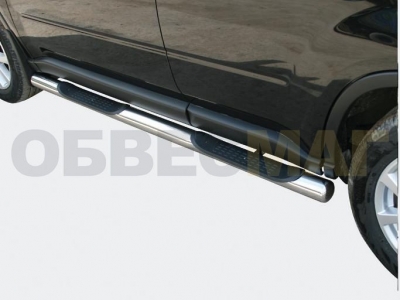 Пороги труба с накладками 76 мм для Nissan X-Trail T31 № NXT2010 1.2