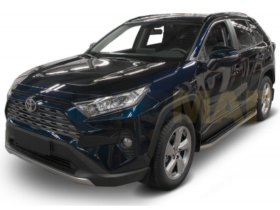 Пороги алюминиевые Rival Premium для Toyota RAV4 № A180ALP.5710.1