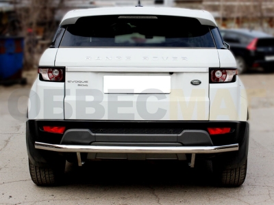 Защита заднего бампера 60 мм с подгибами для Range Rover Evoque 2011-2018