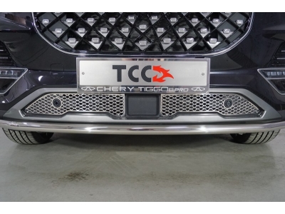 Решетка радиатора нижняя лист ТСС для Chery Tiggo 8 Pro 2021