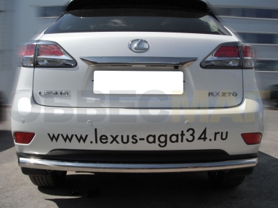 Защита заднего бампера 60 мм для Lexus RX270/350/450 № RX09_3.3