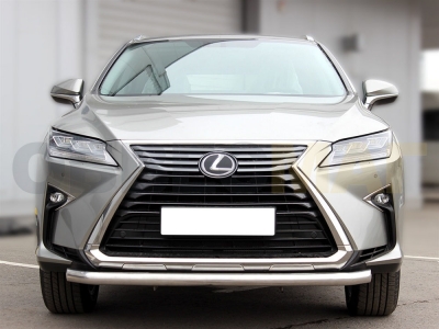 Защита переднего бампера 60 мм для Lexus RX 2015-2021