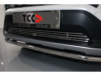 Накладка решетки радиатора нижняя 12 мм для Toyota RAV4 № TOYRAV19-16