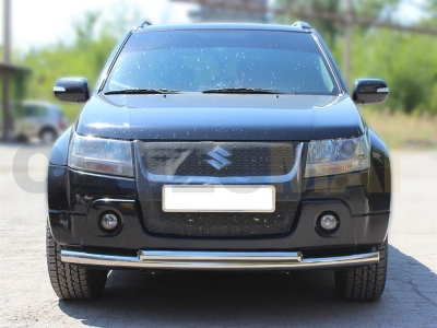 Защита передняя двойная 53-43 мм для Suzuki Grand Vitara 2008-2011