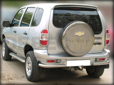 Защита задняя уголки 43 мм для Chevrolet Niva 2002-2008