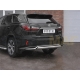 Защита заднего бампера овальная 75х42 мм дуга РусСталь для Lexus RX Long 2018-2021