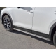 Пороги с площадкой нержавеющий лист 42 мм РусСталь для Mazda CX-5 2017-2021