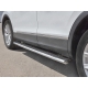 Пороги труба овальная с проступью 120x60 мм РусСталь для Volkswagen Tiguan 2016-2021
