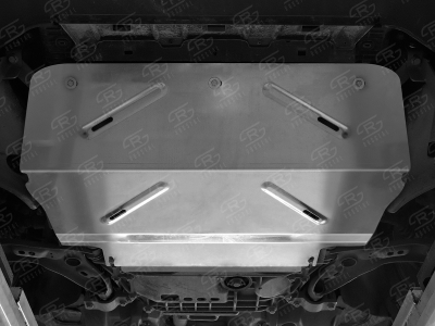 Защита радиатора Руссталь чёрная 2 части для Suzuki SX4 S-Cross 2016-2021