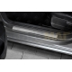 Накладки на пороги Russtal шлифованные для Volkswagen Polo № VWPOL15-02 для Volkswagen Polo 2015-2020