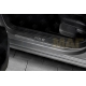 Накладки на пороги Russtal карбон с надписью для Volkswagen Polo № VWPOL15-06 для Volkswagen Polo 2015-2020