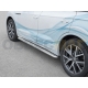 Пороги с площадкой алюминиевый лист 42 мм вариант 1 для Volkswagen Touareg 2018-2021