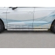 Пороги с площадкой алюминиевый лист 63 мм вариант 1 для Volkswagen Touareg 2018-2021