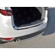 Накладка на задний бампер лист зеркальный РусСталь для Mazda CX-5 2017-2021
