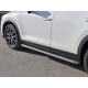 Пороги с площадкой алюминиевый лист 42 мм вариант 2 РусСталь для Mazda CX-5 2017-2021