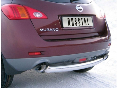 Защита заднего бампера 76 мм РусСталь для Nissan Murano 2010-2016