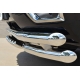 Защита передняя двойная с зубами 63-63 мм РусСталь для Nissan Patrol 2014-2021