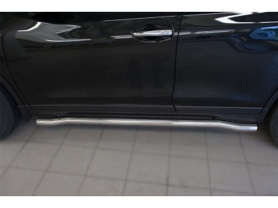 Пороги труба 63 мм вариант 3 РусСталь для Nissan X-Trail 2015-2018