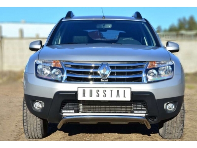 Защита переднего бампера волна 42 мм РусСталь для Renault Duster 2011-2015