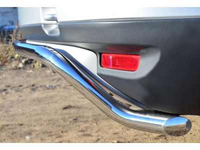 Защита заднего бампера 42 мм волна РусСталь для Renault Duster 2011-2015