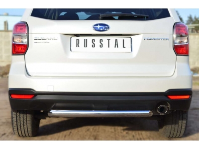 Защита заднего бампера 63 мм РусСталь для Subaru Forester SJ 2013-2016