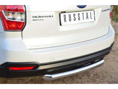 Защита заднего бампера 76 мм РусСталь для Subaru Forester SJ 2013-2016