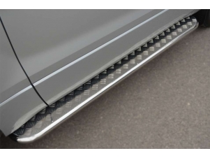Пороги с площадкой алюминиевый лист 42 мм для Suzuki Grand Vitara № SV3L-001110
