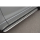Пороги с площадкой алюминиевый лист 42 мм РусСталь для Suzuki Grand Vitara 2012-2015 SV3L-001110