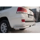 Защита задняя двойные уголки 76-42 мм РусСталь для Toyota Land Cruiser 200 2015-2021