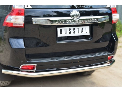 Защита заднего бампера 63 мм РусСталь для Toyota Land Cruiser 150 2013-2017