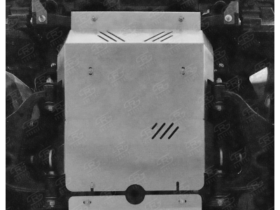 Защита радиатора и картера Руссталь, алюминий 4 мм для Toyota Fortuner 2017-2020