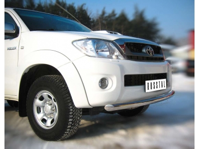 Защита переднего бампера 63 мм РусСталь для Toyota Hilux 2008-2015