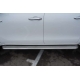 Пороги с площадкой алюминиевый лист 42 мм вариант 1 РусСталь для Toyota Hilux 2015-2021