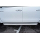 Пороги с площадкой алюминиевый лист 63 мм вариант 1 РусСталь для Toyota Hilux 2015-2021