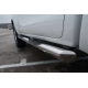 Пороги труба с накладками 76 мм вариант 1 РусСталь для Toyota Hilux 2015-2021