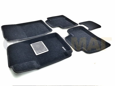 Коврики текстильные 3D Euromat чёрные Original Lux на 5 дверей на Suzuki Grand Vitara № EM3D-004801