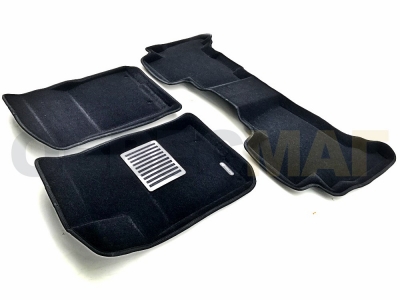 Коврики текстильные 3D Euromat чёрные Original Lux на Lexus GX460 № EM3D-005119