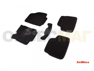 Коврики текстильные 3D Seintex чёрные для Opel Astra H 2004-2015