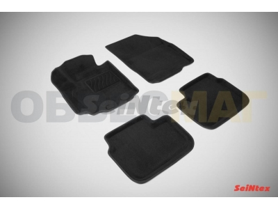 Коврики текстильные 3D Seintex чёрные для Suzuki SX4/Fiat Sedici 2006-2014