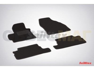 Коврики салона Lux текстильные Seintex чёрные для Toyota Corolla № SEINTEX.82345