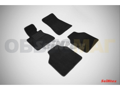 Коврики салона Lux текстильные Seintex чёрные на длинную базу для BMW 7 E66 Long № SEINTEX.82353