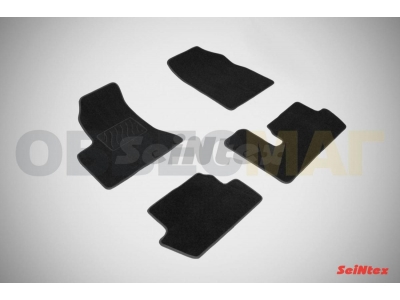 Коврики салона Lux текстильные Seintex чёрные для Citroen C4 Picasso № SEINTEX.82358