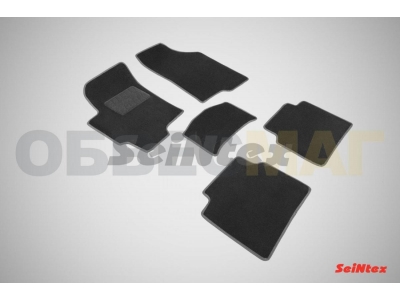 Коврики салона Lux текстильные Seintex чёрные для Hyundai Elantra Tagaz № SEINTEX.82375