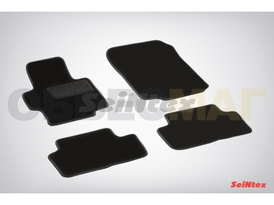 Коврики салона Lux текстильные Seintex чёрные для Honda Accord № SEINTEX.82389