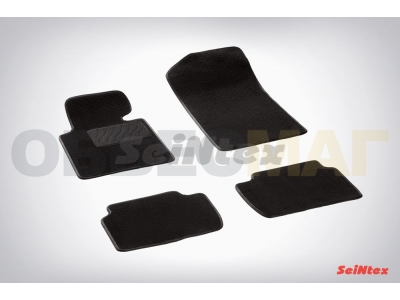 Коврики салона Lux текстильные Seintex чёрные для BMW 3 E46 № SEINTEX.83133