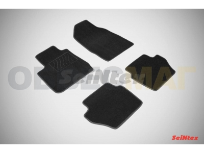 Коврики салона Lux текстильные Seintex чёрные для Ford Fiesta 2008-2014