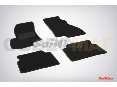 Коврики салона Lux текстильные Seintex чёрные для Hyundai Santa Fe Classic № SEINTEX.83151